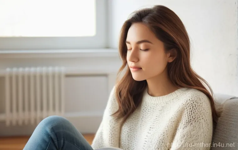 음악테라피사 치료 방법 - **Prompt 1: Emotional Resonance and Inner Peace Through Music**
A young woman, appearing serene ...